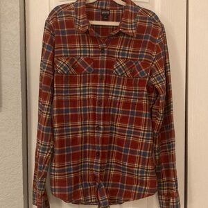 Patagonia Red and Blue Plaid Women’s Flannel